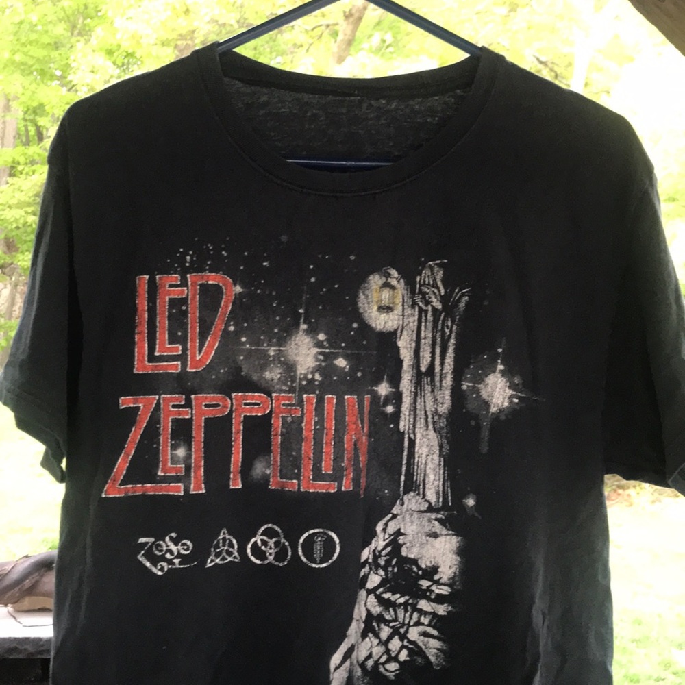 Vintage Led Zeppelin Rock Tee Short sleeve band